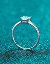 925 Sterling Silver Moissanite Solitaire Ring