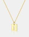 Cutout Rectangle Pendant Necklace