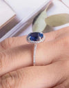 2 Carat Moissanite Pigeon Egg Ring