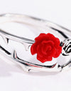 Rose Zinc Alloy Ring