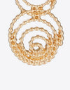 18K Gold-Plated Alloy Spiral Earrings