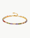 18K Gold Plated Multicolored Cubic Zirconia Bracelet