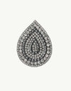 Wonderful Life Inlaid Cubic Zirconia Teardrop Stud Earrings