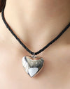 Heart Pendant Rope Necklace