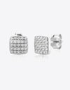 925 Sterling Silver Zircon Stud Earrings