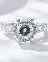 5 Carat Moissanite Side Stone Ring