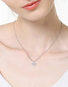 Moissanite Four Leaf Clover Pendant Necklace