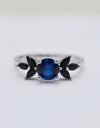 Spinel Zircon Leaf Ring