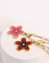 Flower Pendant Stainless Steel Necklace