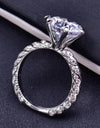 Forever Love Side Stone 5 Carat Moissanite Ring