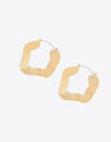 Ribbed Alloy Earrings