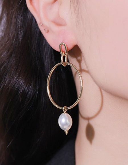 No Worries Pearl Drop Earrings