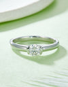 Moissanite 925 Sterling Silver Solitaire Ring