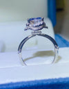 2 Carat Moissanite Contrast 925 Sterling Silver Ring