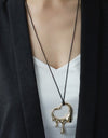 Heart Pendant Cord Necklace