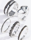 Zinc Alloy Five-Piece Ring Set