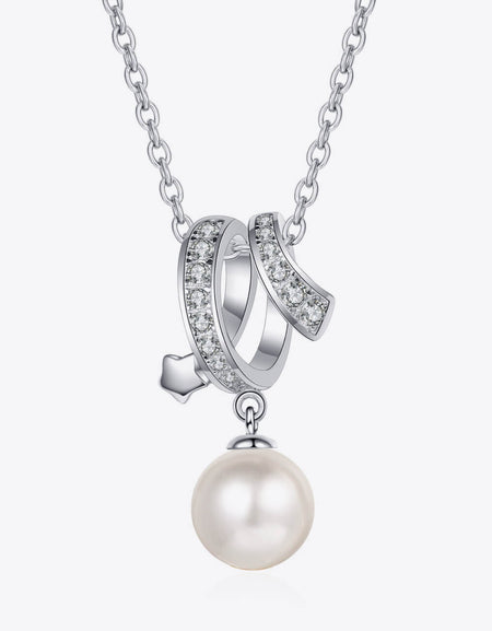 Give You A Chance Pearl Pendant Chain Necklace