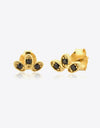 Inlaid 925 Sterling Silver Stud Earrings