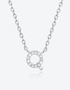 Q To U Zircon 925 Sterling Silver Necklace