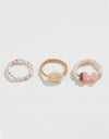 3-Piece Ocean Element Ring Set