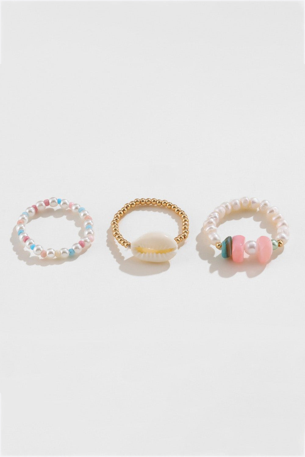 3-Piece Ocean Element Ring Set