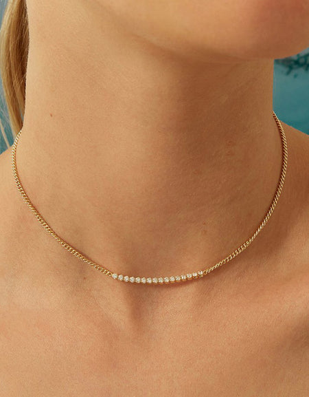 925 Sterling Silver Choker Necklace