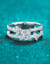 Moissanite Double Layered Ring