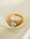 18K Gold Plated Zircon Ring