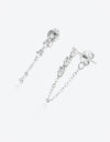 Zircon 925 Sterling Silver Chain Earrings