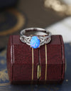 Crisscross 4-Prong Opal Ring