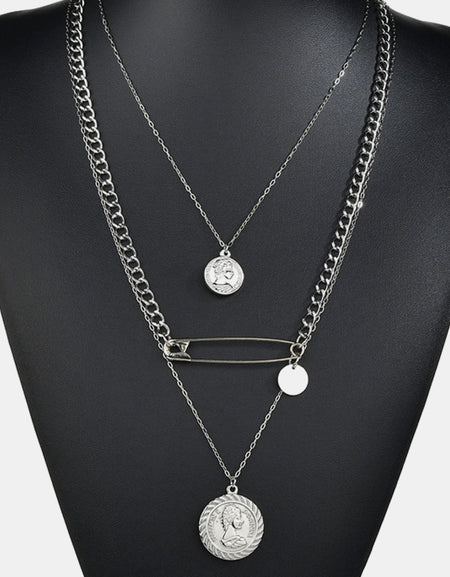 Minimalist Design Antique Coins Necklace