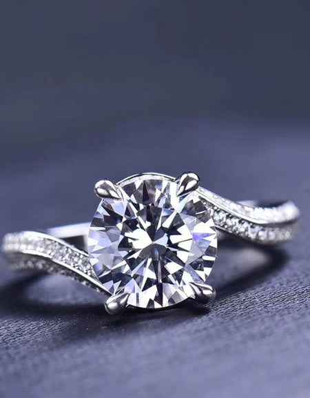 Keep Your Eyes On Me 3 Carat Moissanite Ring