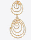 18K Gold-Plated Alloy Spiral Earrings