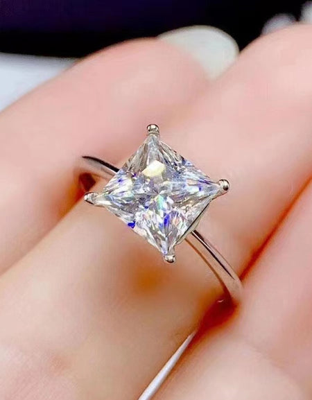 5 Carat Moissanite Solitaire Ring