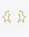 Zircon Star 925 Sterling Silver Earrings