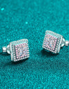 Moissanite Square Stud Earrings