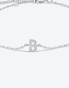 A To F Zircon 925 Sterling Silver Bracelet