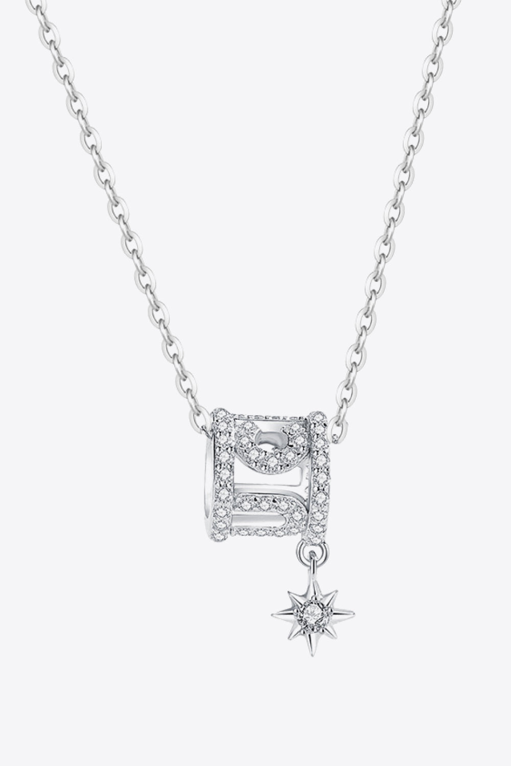 Rely On Fate Cubic Zirconia Pendant Necklace