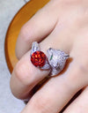 2 Carat Moissanite Adjustable Animal Ring