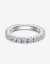 2.3 Carat Moissanite 925 Sterling Silver Eternity Ring