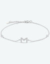 L To P Zircon 925 Sterling Silver Bracelet