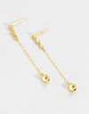 Zircon 925 Sterling Silver Chain Earrings