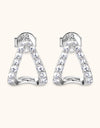 Moissanite Minimalist 925 Sterling Silver Earrings