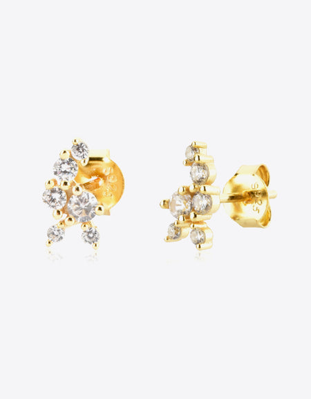 Zircon 925 Sterling Silver Stud Earrings