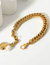 18K Gold-Plated Curb Chain Bracelet