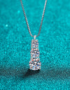 Moissanite Triple-Pendant Necklace