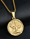 Tree Of Life Pendant Stainless Steel Necklace