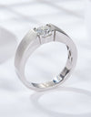 925 Sterling Silver I Carat Moissanite Ring