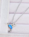 Opal Bird 925 Sterling Silver Necklace