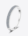 Moissanite 925 Sterling Silver Half-Eternity Ring